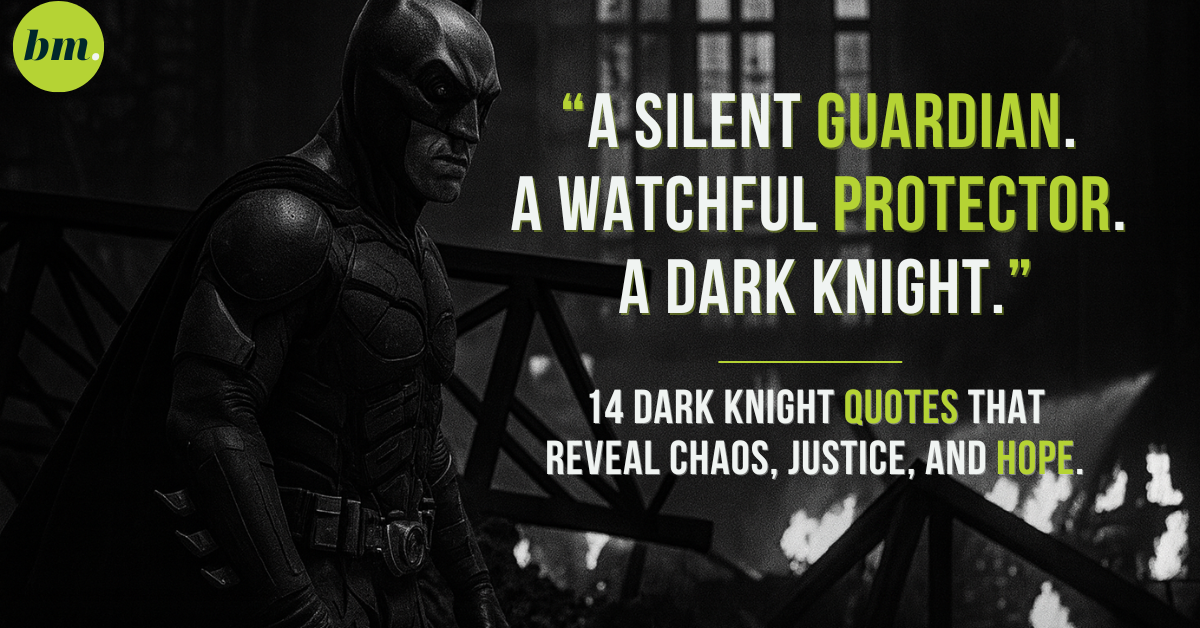 Batman Dark Knight quote about being a silent guardian.